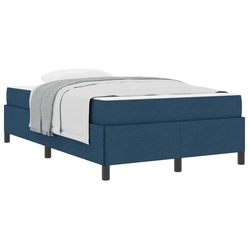 Letto a molle Blu 120 x 200 cm Tessuto