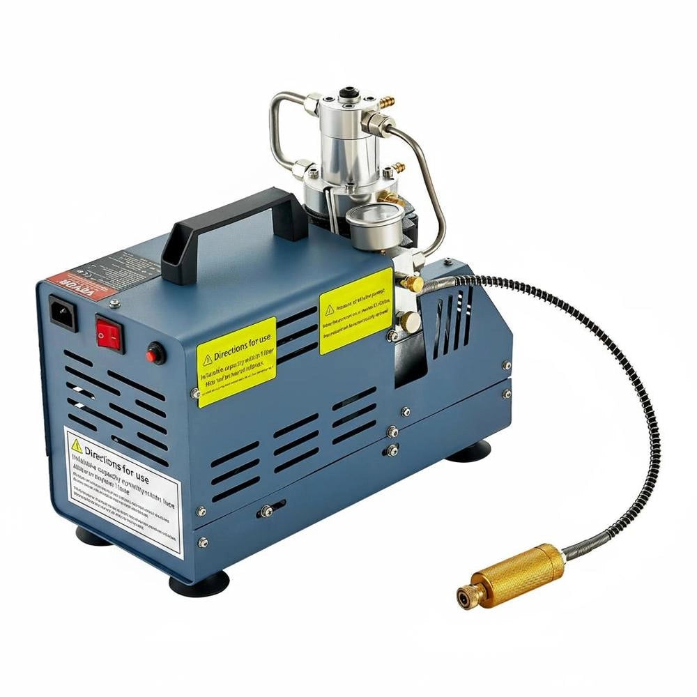 High-pressure Compressor, 4500PSI/30MPA/300BAR High-pressure Air Compressor, 1800W 220V Manual Stop Air Rifle Compressor Suitable For Paintball Air Rifles, PCP Rifles, Air Pistols, Diving Cylinders