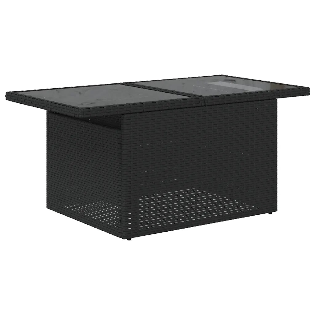 Set Divani da Giardino con Cuscini 7pz Nero Polyrattan 3274975