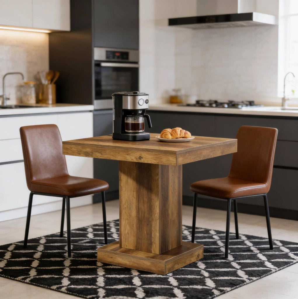 TAVOLO Quadrato 80x80x75 cm in MDF Marrone