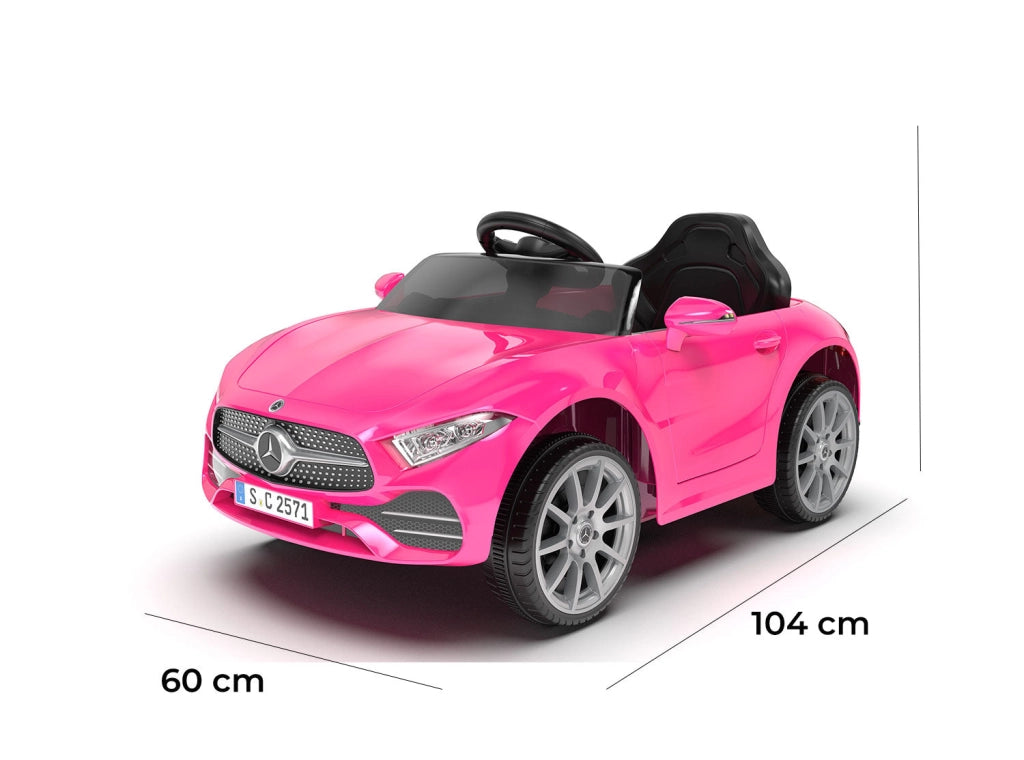 Macchina Elettrica per Bambini 12V con Licenza Mercedes CLS Small Rosa
