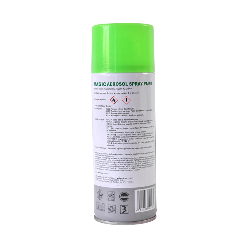 Spray vernice verde fluorescente 1005, 450 ml