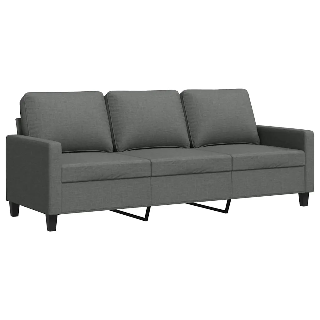 Divano a 3 Posti Grigio Chiaro 180 cm in Tessuto 359172