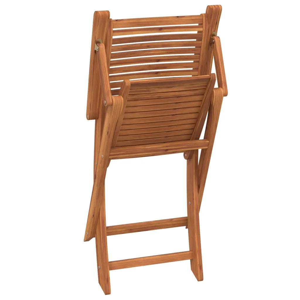 Sedie Pieghevoli con Braccioli 2pz Massello Acacia 367698