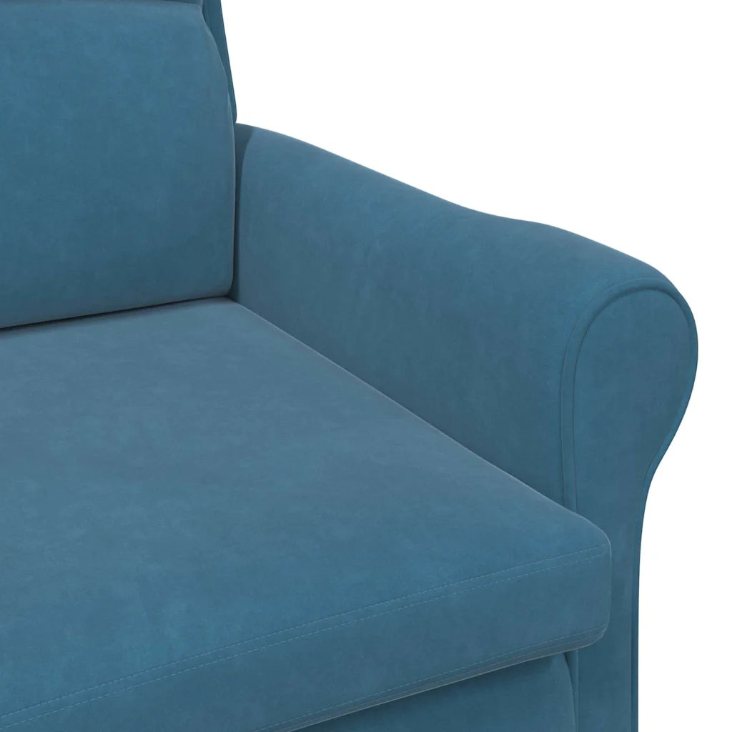 poltrona Blu 76 x 94 x 102 cm Velluto