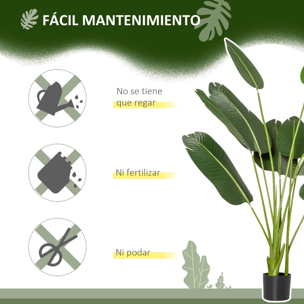 Planta Artificiale Banano ¨C zephmum ¨C Verde, 160 cm