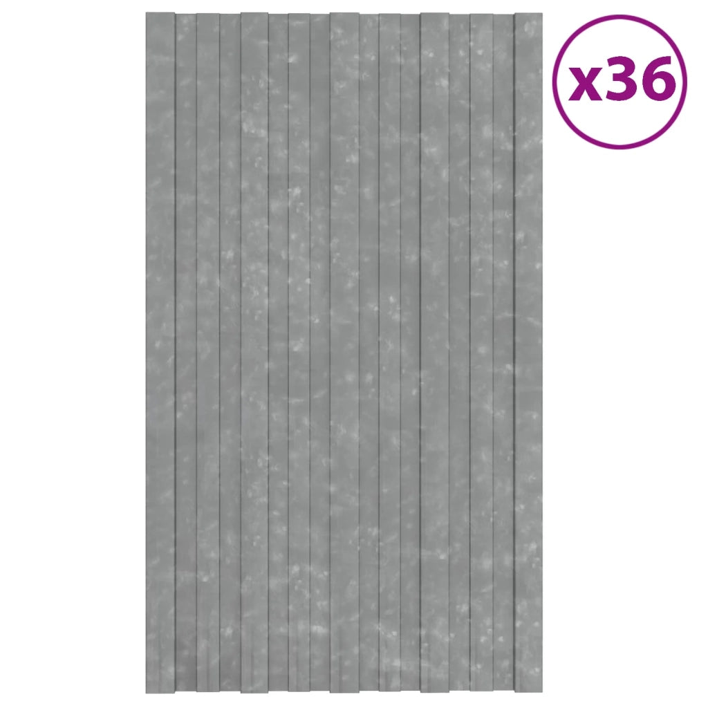 Pannello per tetto 36 pz Argento 80 x 45 cm Acciaio zincato 42047120