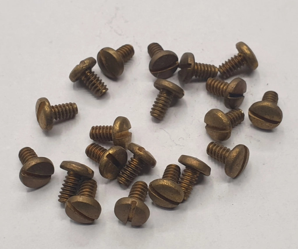 PERNI TESTA LARGA MM 4X10 OTTONE PZ 20