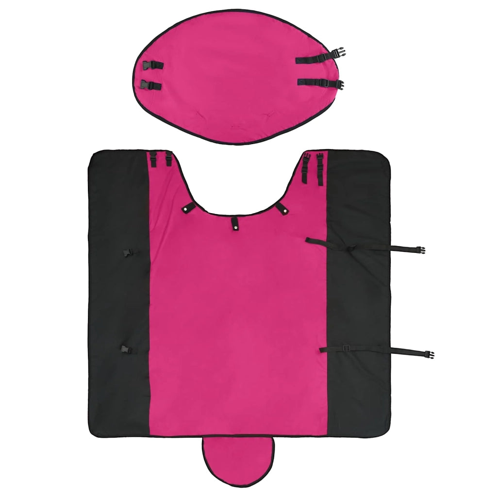 Coperta per Cavalli Rosa e Nero 75 cm Poliestere 42013147