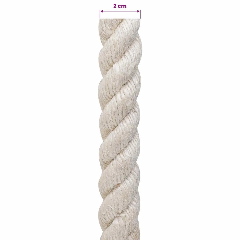 Corda | Fune di Juta 20 Bianco 100% juta Tossa