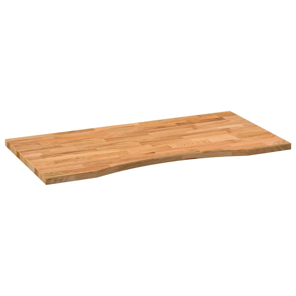 Dessus de bureau marron clair bois chêne massif rectangulaire