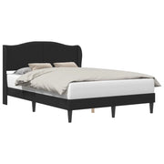Letto matrimoniale | Letto per adulti | Struttura del letto con testiera Nero 120 x 200 cm Similpelle