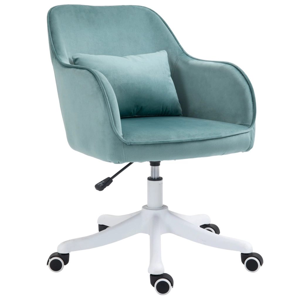 Sedia da ufficio ULEVR verde con massaggio vibrante, USB, braccioli e altezza regolabile, 57x70x78-86 cm