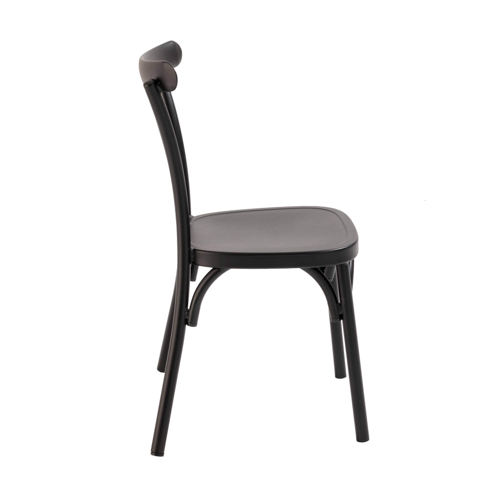 Oviala - Sedia da giardino in alluminio nero