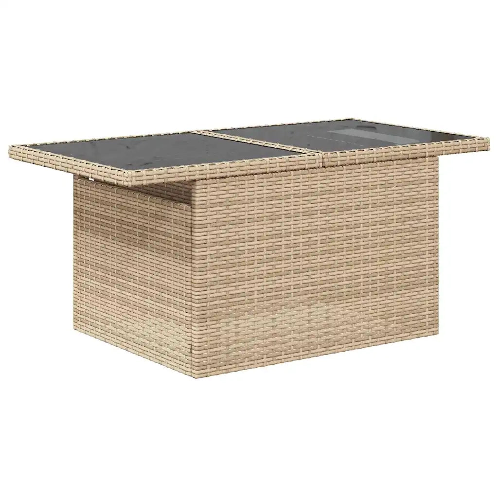 Set Divano da Giardino 9 pcs Beige e Grigio Chiaro polyrattan 3349236