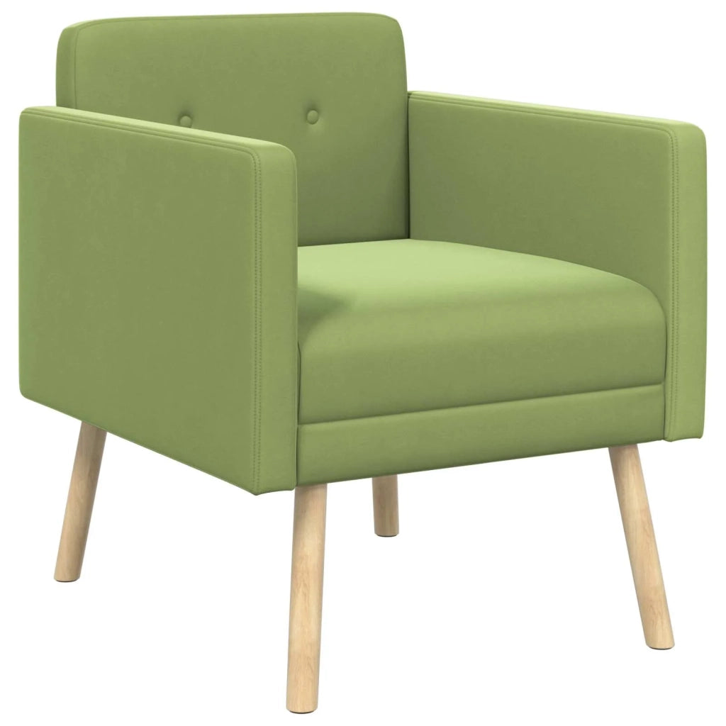 Poltrona decorativa Verde chiaro Velluto 42044798