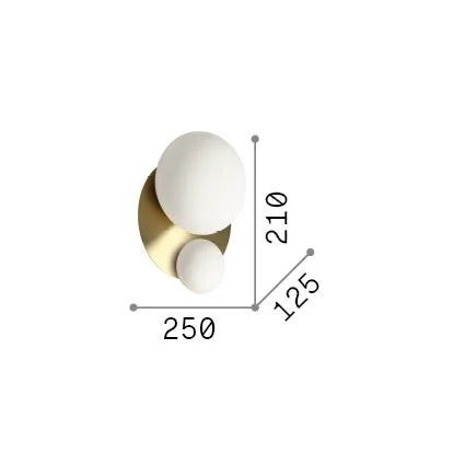 Plafoniera Collezione NINFEA 2 G9 Dimmerabile Finitura Bianco Ideal Lux