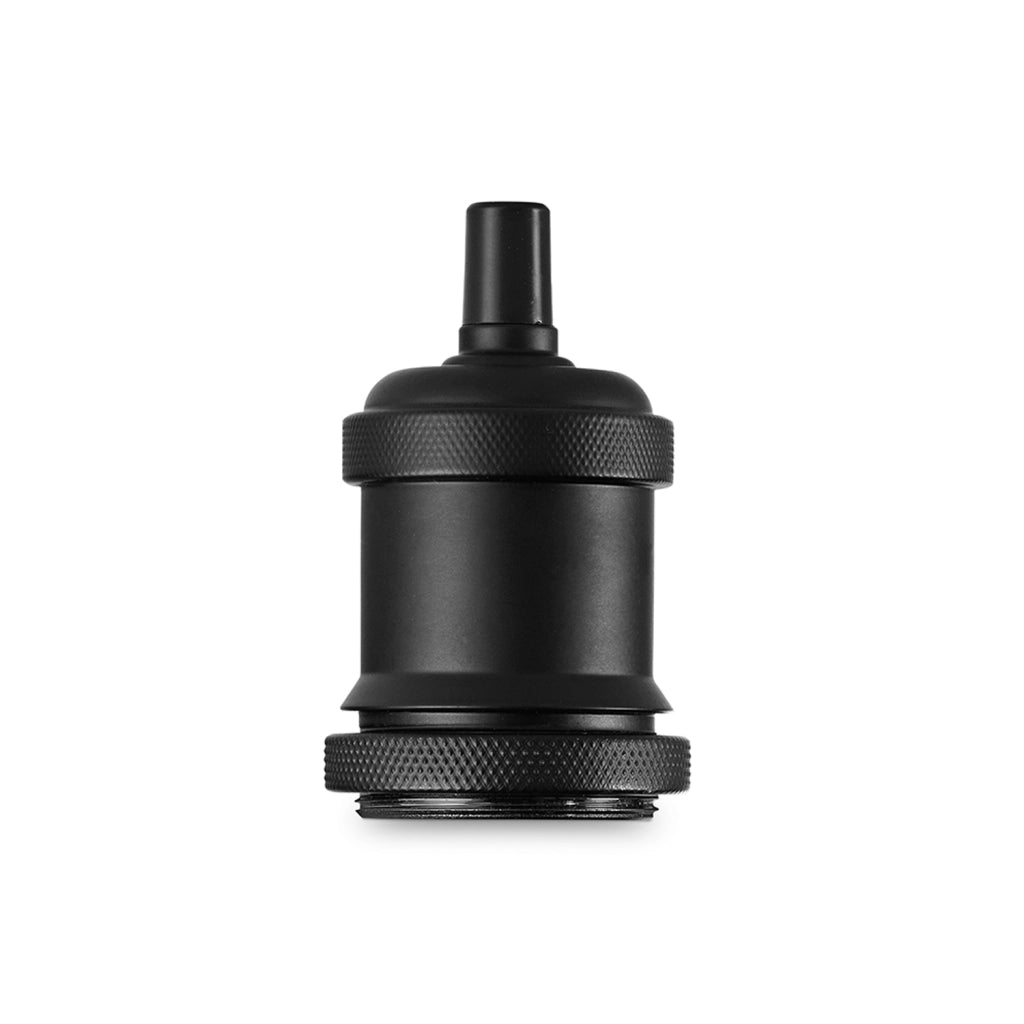 Portalampada In Metallo Colore Nero Opaco