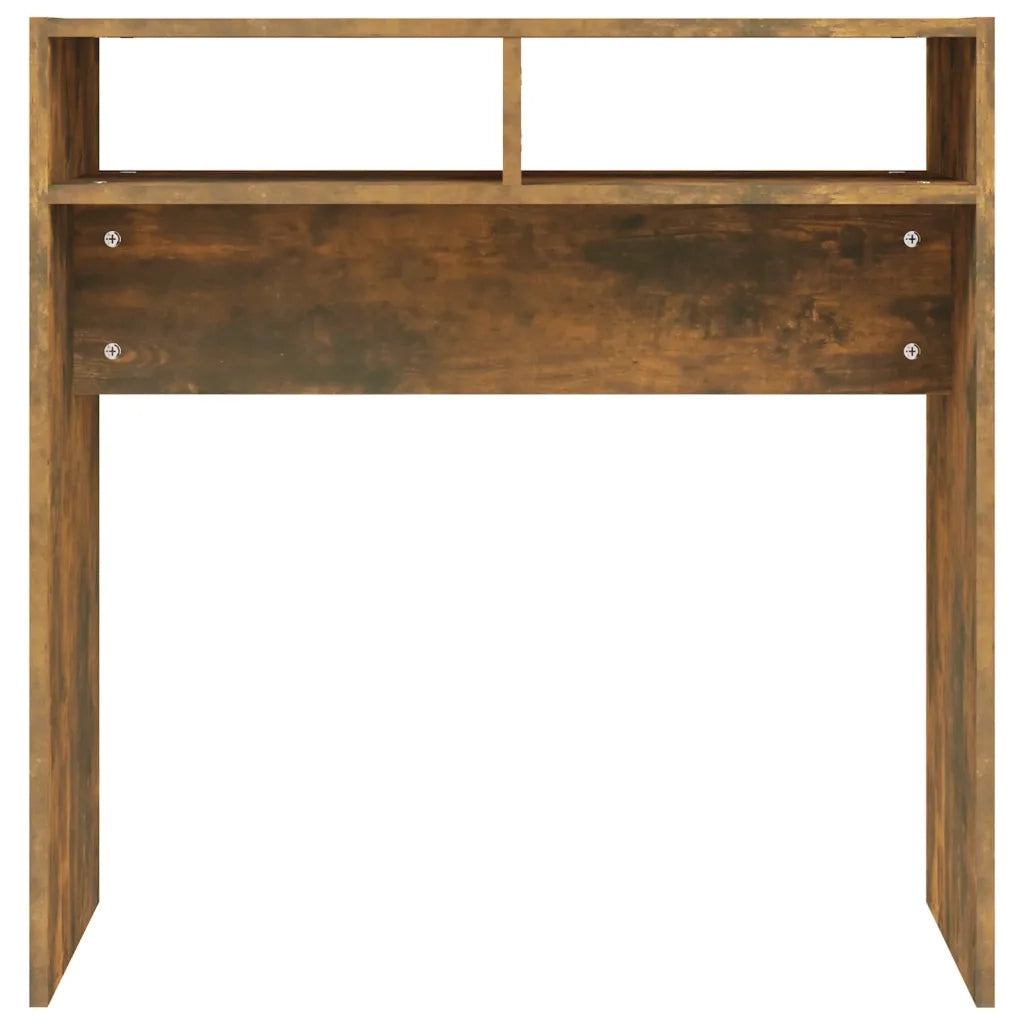 Tavolino Consolle | Tavolo d'Ingresso Rovere Fumo 78x30x80 cm in Legno Multistrato
