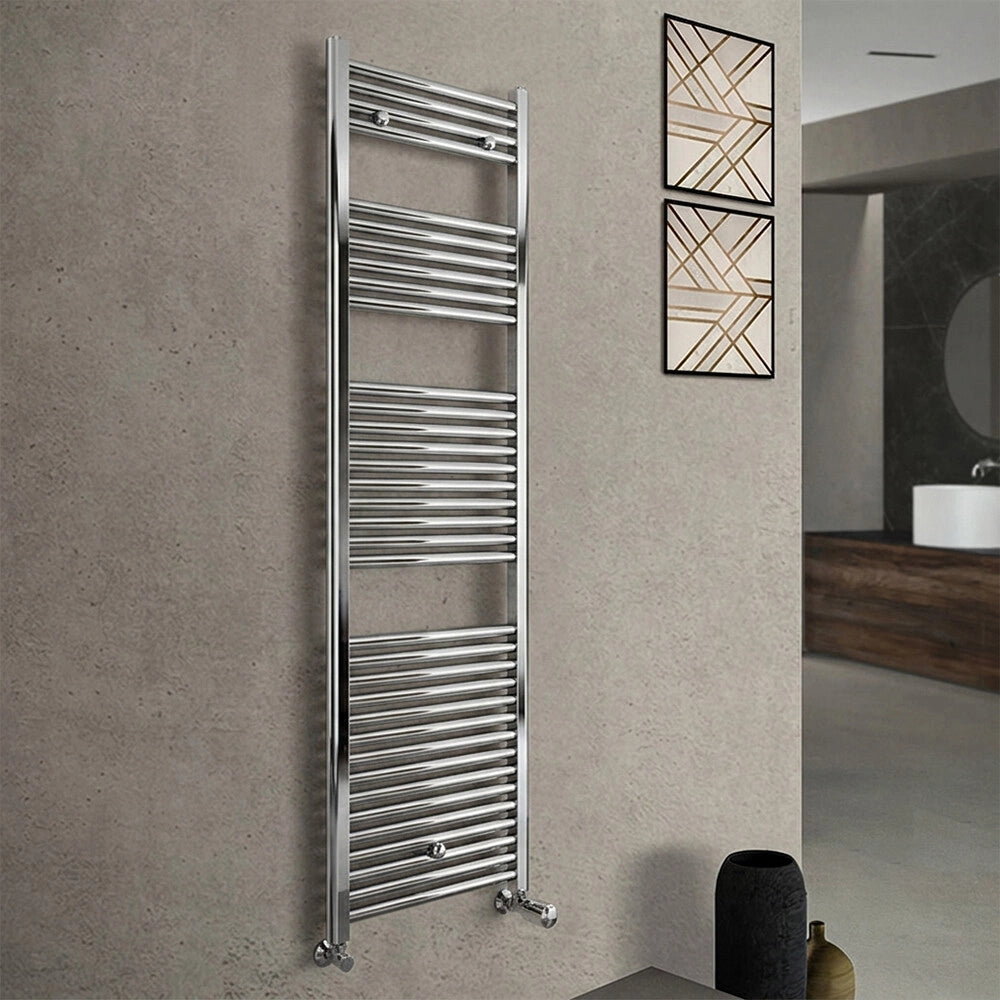 Termoarredo bagno cromo L 60x170 interasse 55 cm Sanremo