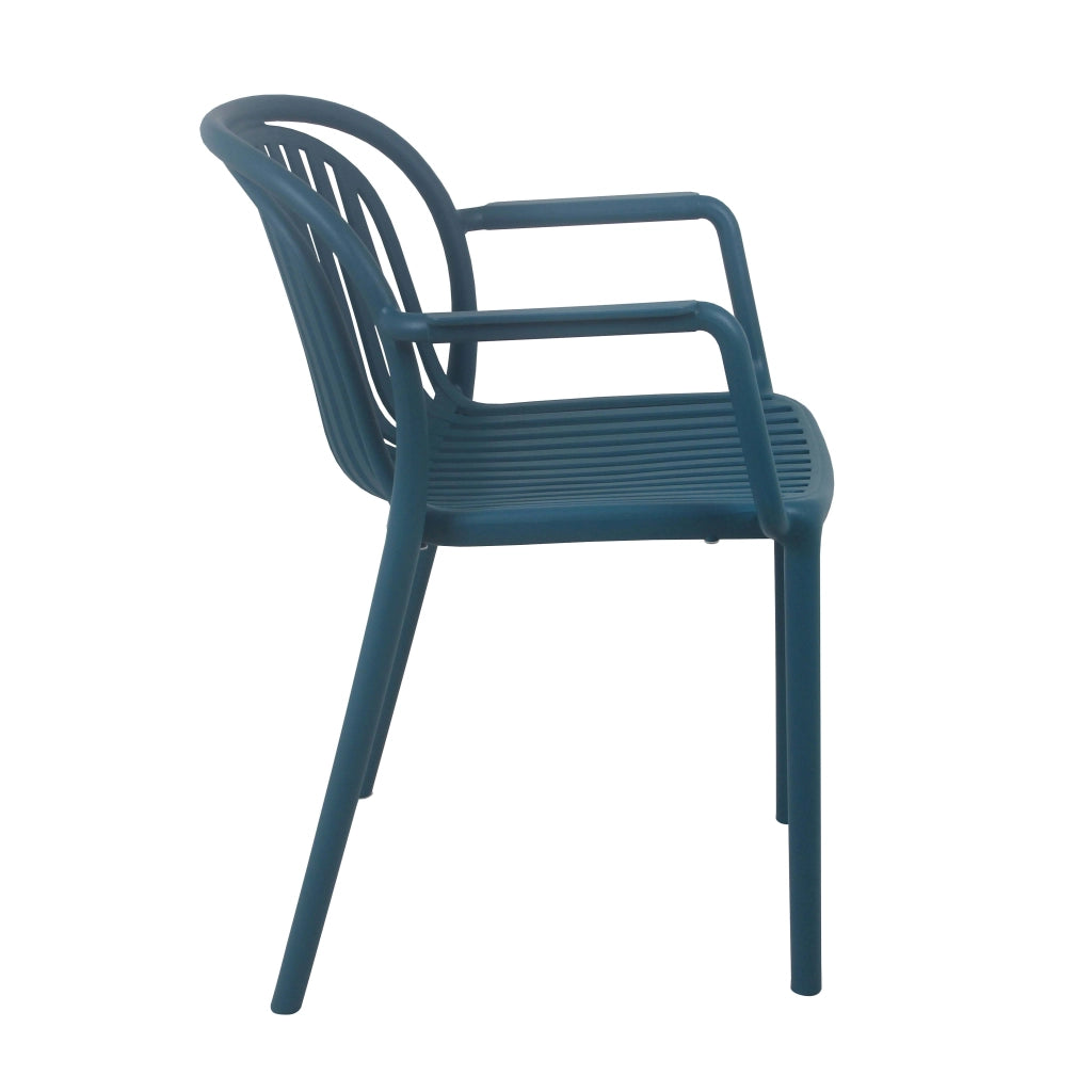 Oviala - Poltroncina da terrazzo blu anatra