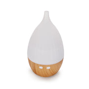 Diffusore di Aromi 130 ml con Luce LED 7 Colori, Umidificatore per Ambienti e Aromaterapia, Autonomia fino a 3 Ore, Design Effetto Legno, Alimentazione USB/240V
