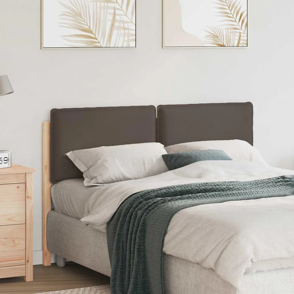 Testiera | Testata imbottita con Testiera | Testata Grigio Naturale e Chiaro 140 cm