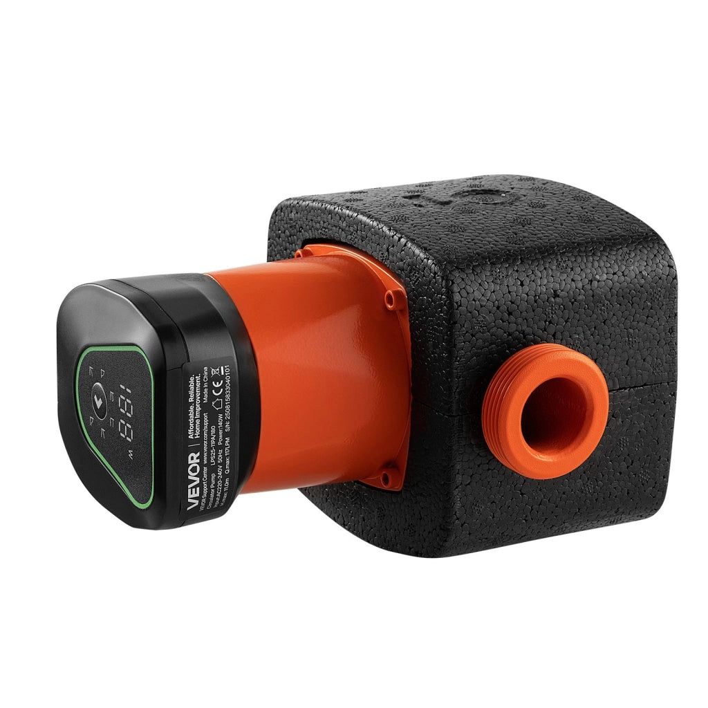 Pompa di Circolazione LPS25-11PA/180 in Ghisa 140W 117 LPM Prevalenza 11m per Impianto Riscaldamento Acqua Calda