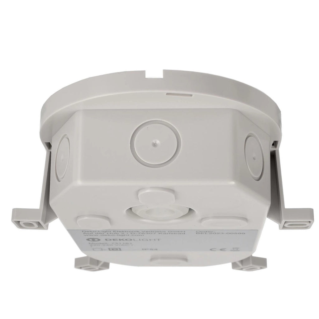 Plafoniera ovale IP54 tartaruga LED interruttore CCT doppia potenza luce parete soffitto cantina garage parcheggio balcone 230V colore GRIGIO
