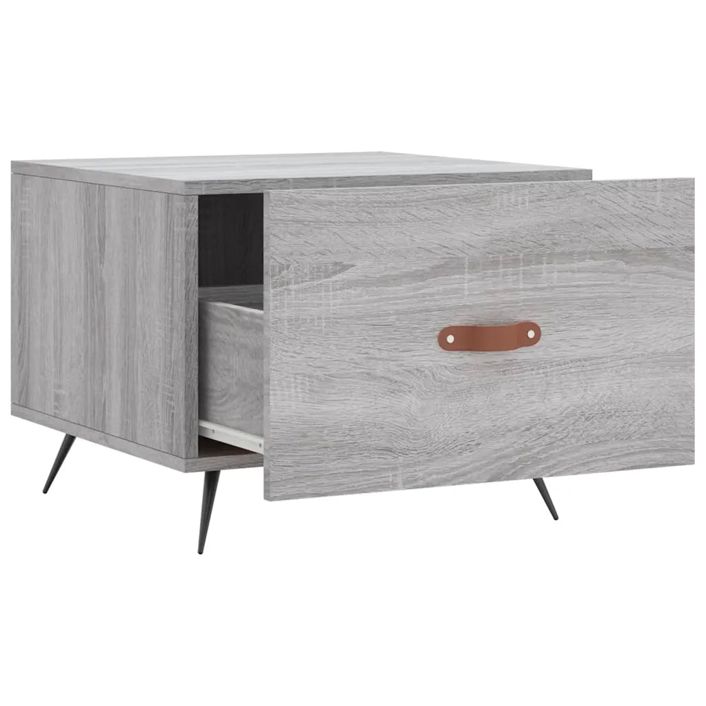 2 pz Tavolini salotto | Tavolino da caff¨¨ | Tavolino da Soggiorno Grigio Sonoma 50x50x40cm Legno Multistrato