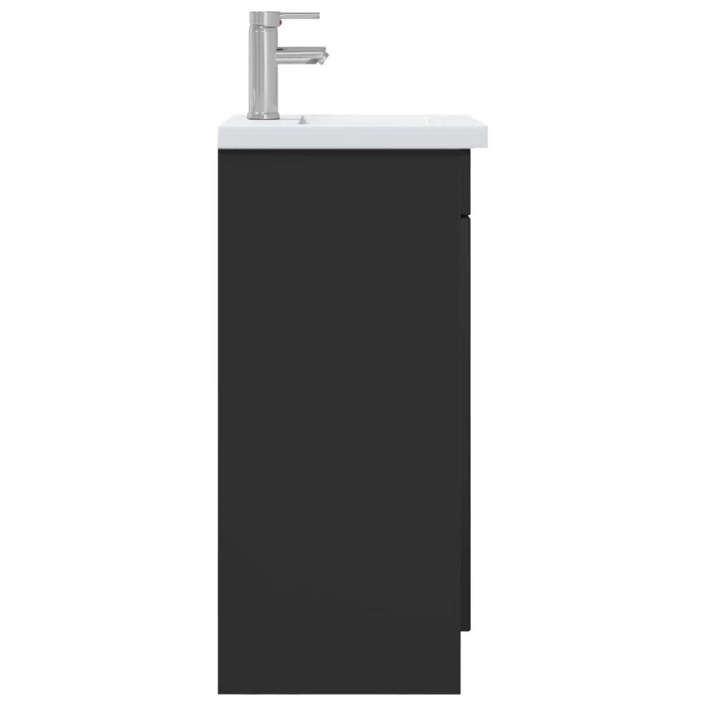 Mobile da bagno con Lavabo | Armadio Lavabo Nero 42 x 40 x 84,5 cm