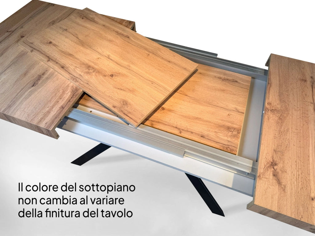 Tavolo Allungabile 120/224x90x77 cm Everyday Premium Noce
