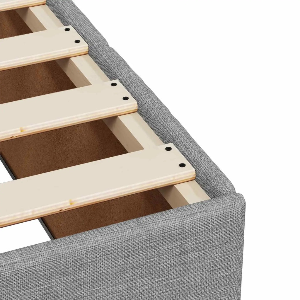 Letto box spring con materasso Grigio Chiaro 160 x 200 cm 3454183