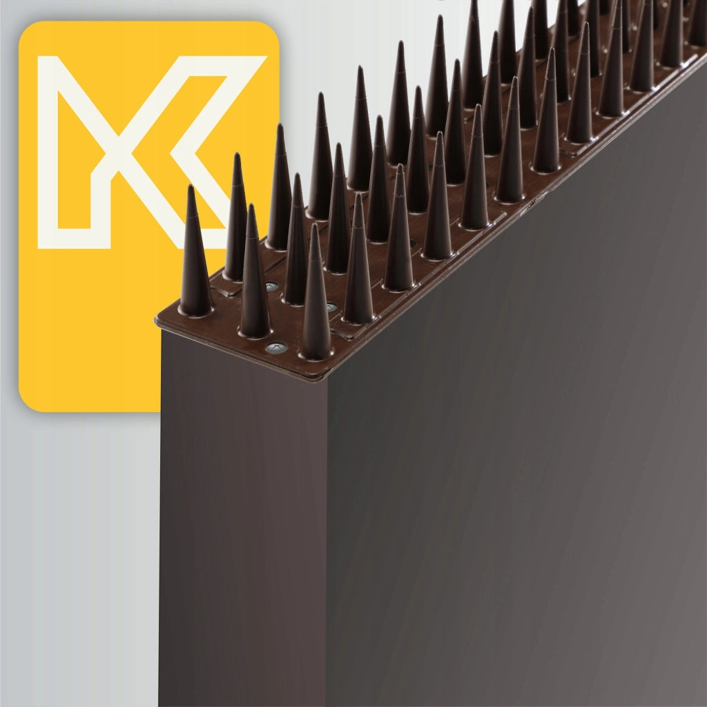 Punte anti-piccioni KADAX, 51 cm, in plastica densa e resistente, 24 pezzi