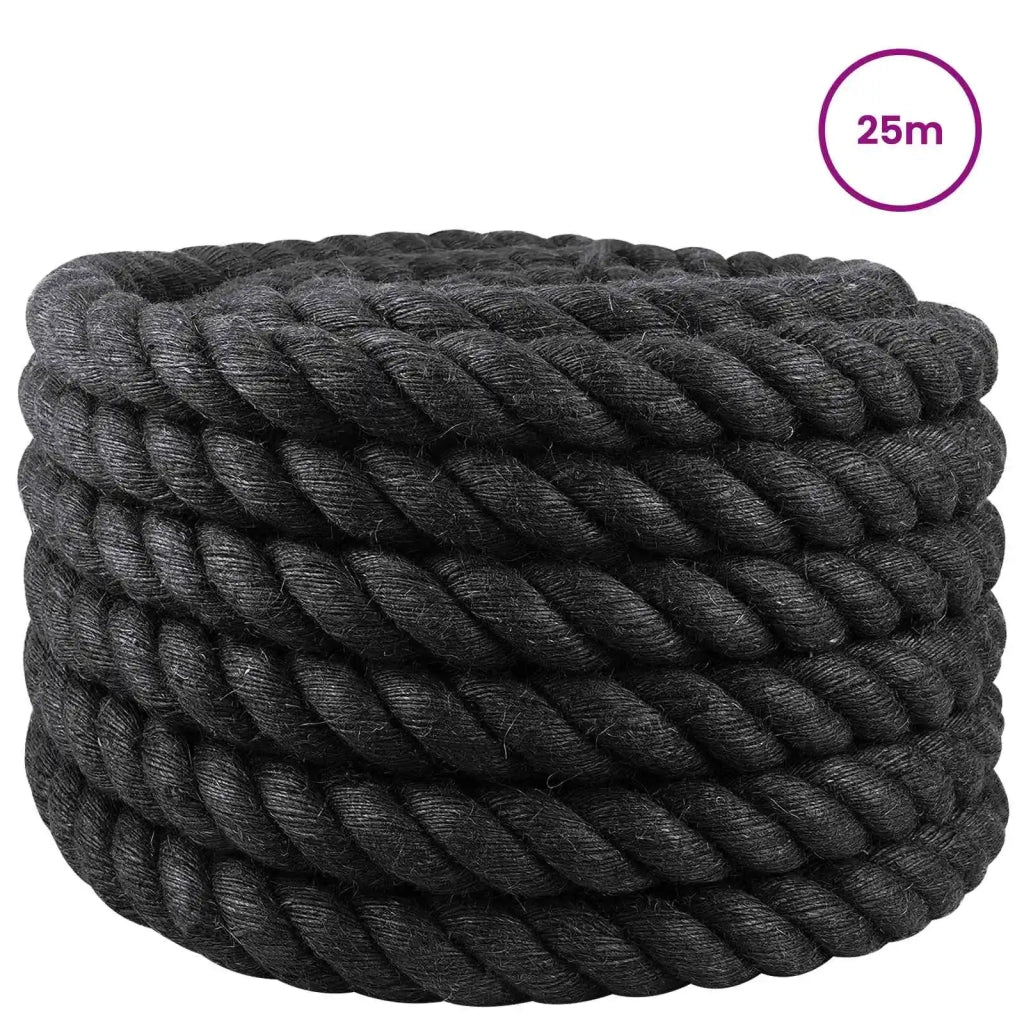 Corda | Fune di Juta 30 Nero 100% juta Tossa