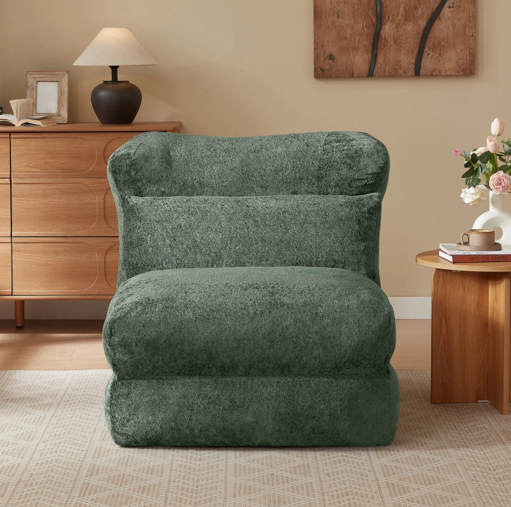 DIVANO Singolo Design Unico Verde in schiuma