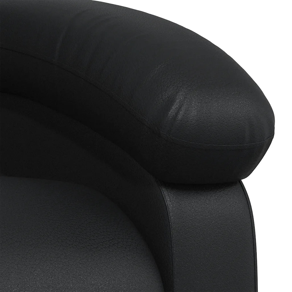 Fauteuil inclinable Noir Similicuir