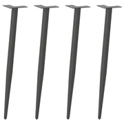 Pieds de table console forme conique 4 pcs anthracite 72-73 cm