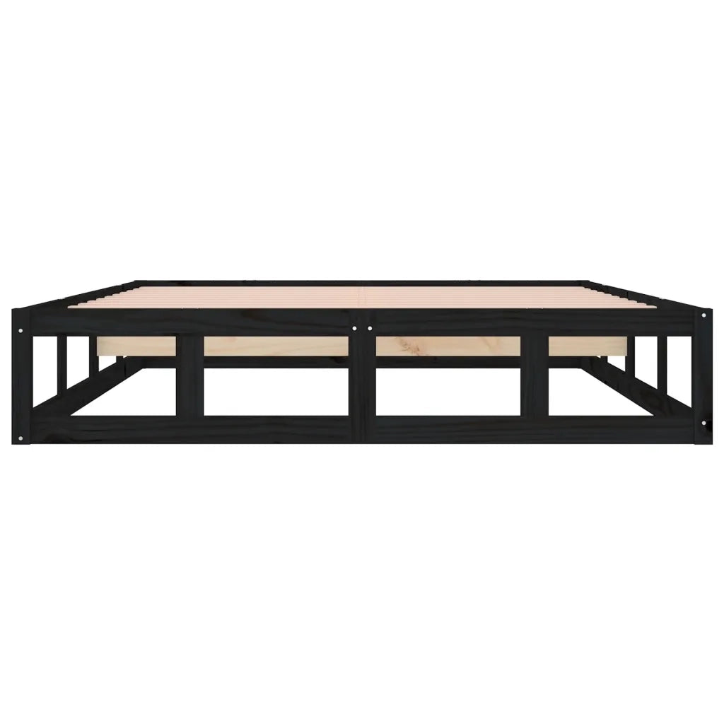 Giroletto Nero 120x200 cm in Legno Massello 820795