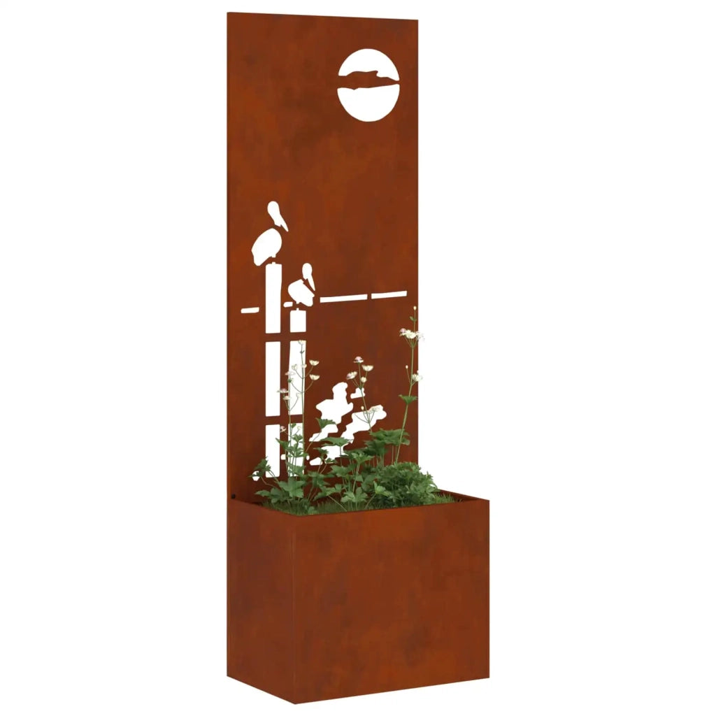 Schermo per privacy in giardino Ruggine 50 x 32 x 150 cm CFW2914054