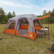 Tenda Istantanea 8 persona Grigio e arancione 42017486