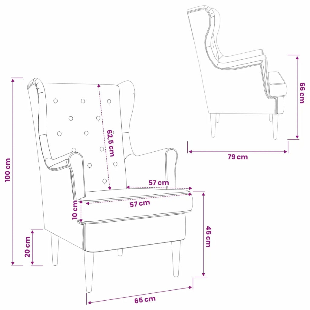 Poltrona | Sedia Relax Nero Tessuto