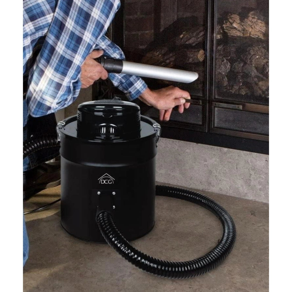 Dcg Bs8800 Aspiracenere Con Motore Capacita' 20l - Tubo Flessibile In Alluminio 1200w Nero