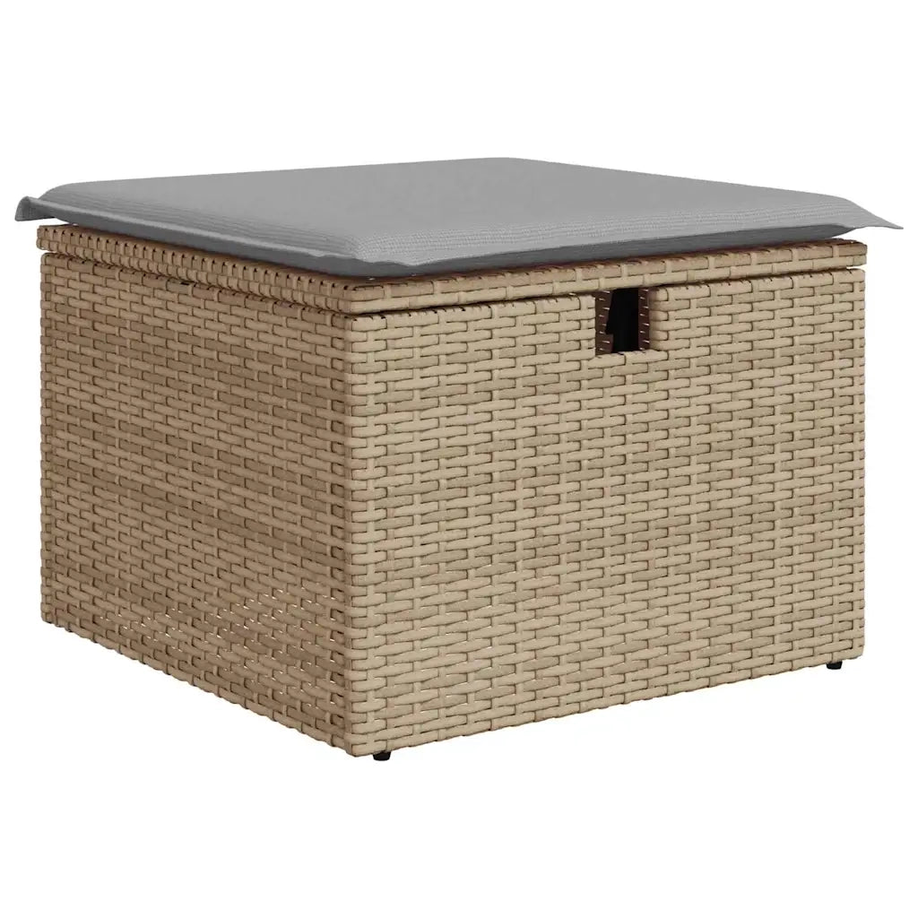 Set di divani 9 pcs Beige e Grigio Chiaro polyrattan 3359039