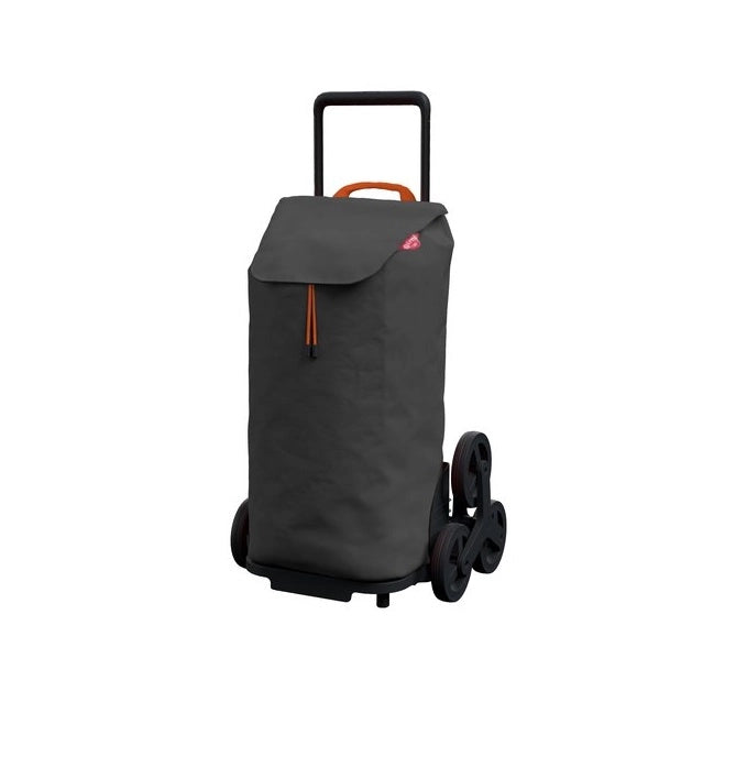 Carrello Spesa Tris New Grigio 3 + 3 Ruote Max 30 Kg Gimi