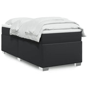 Giroletto a Molle con Materasso Nero 100x200 cm in Similpelle