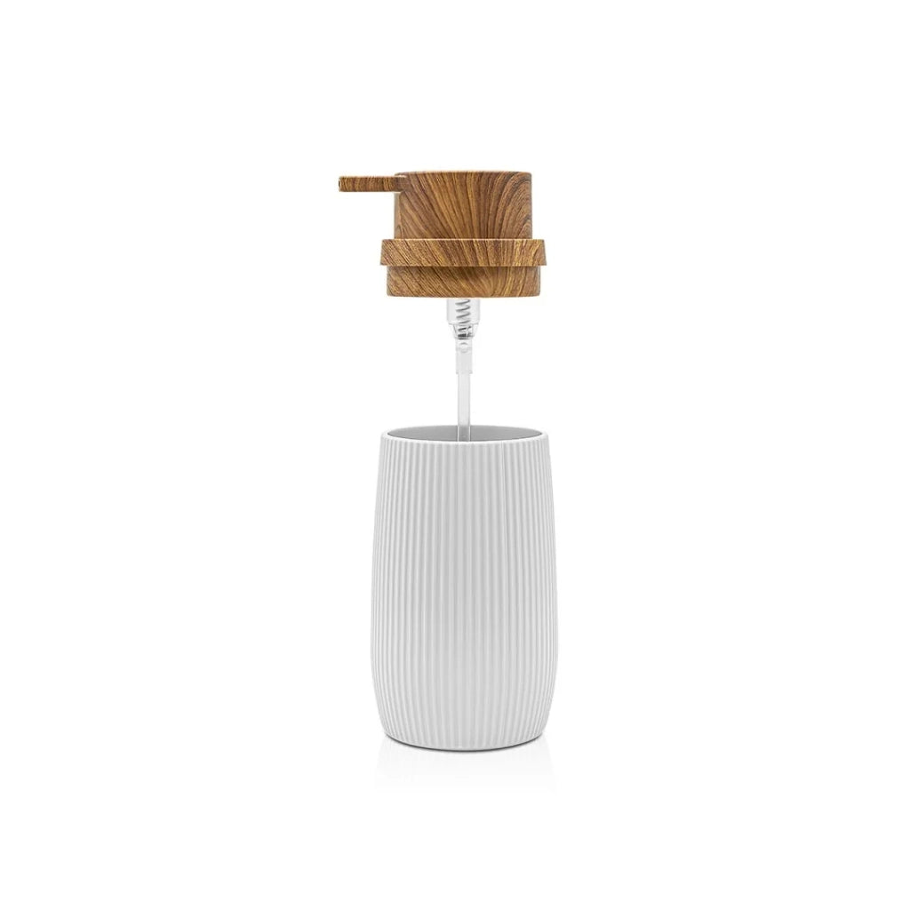 DISPENSER SAPONE LONDON BIANCO / LEGNO