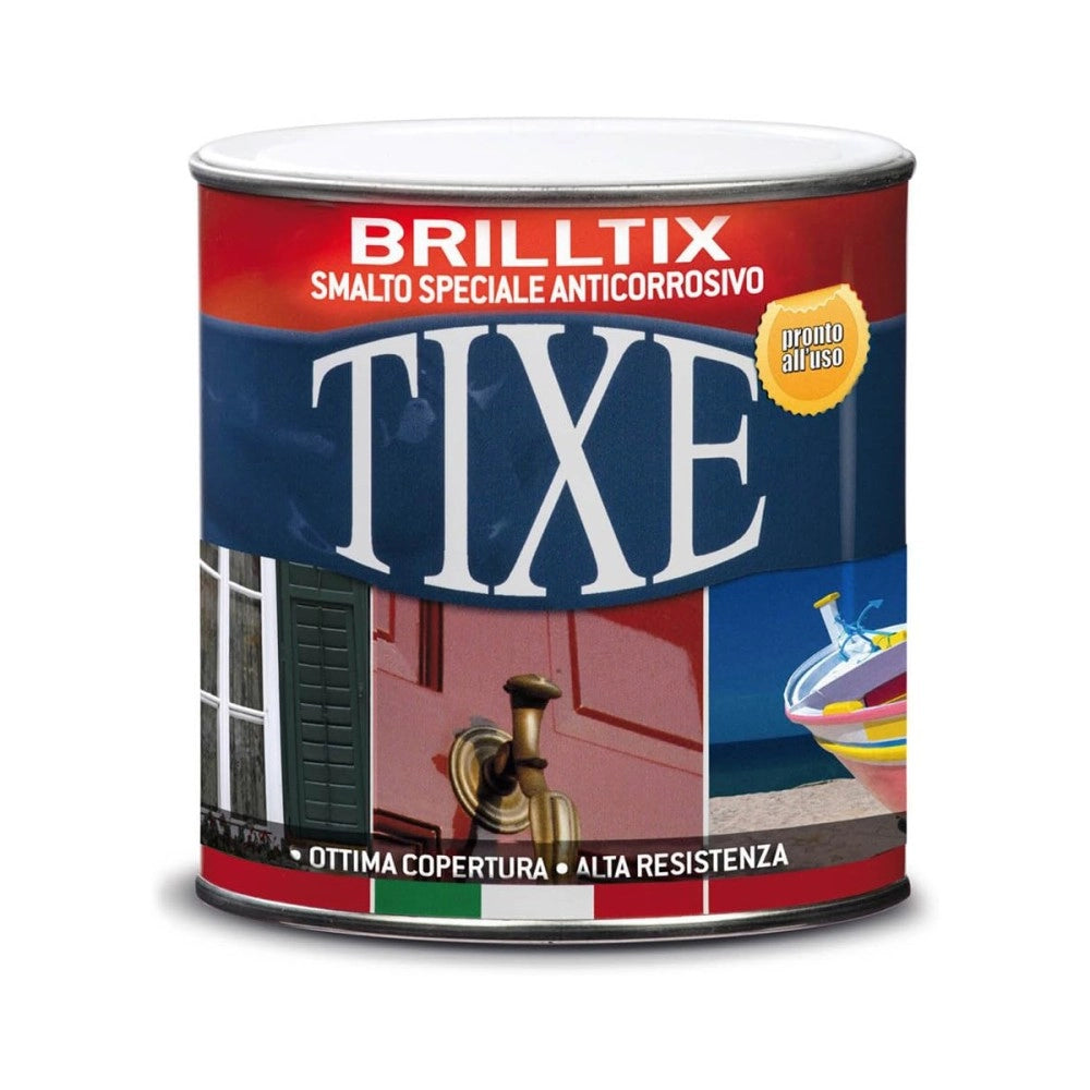 Brilltix 750ml caffè finitura lucida smalto base solvente diretto su ruggine