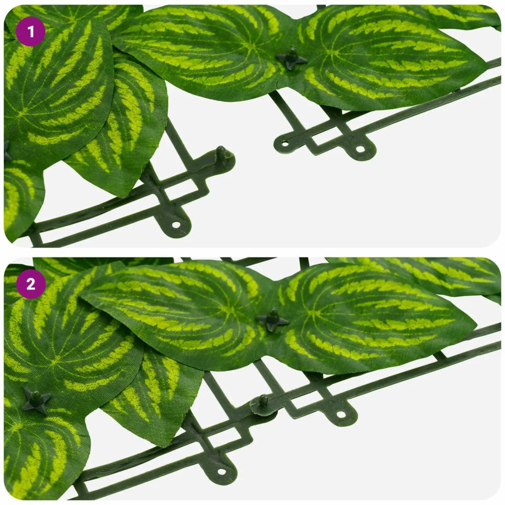 Paravento da Balcone | Schermo per balcone con foglie Verde e Giallo 300 x 75 cm