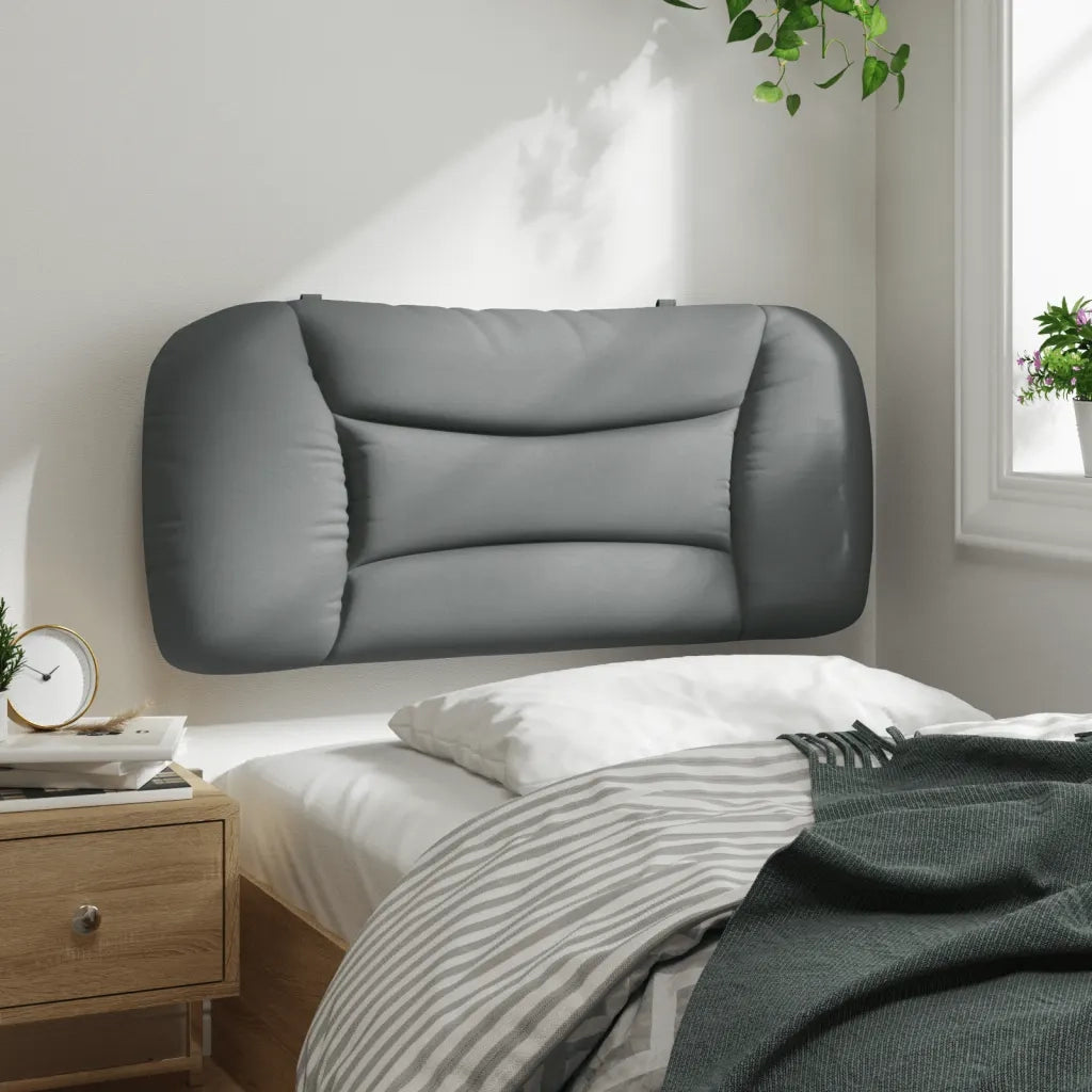 Coussin de tête de lit Hvar gris clair 90 cm tissu